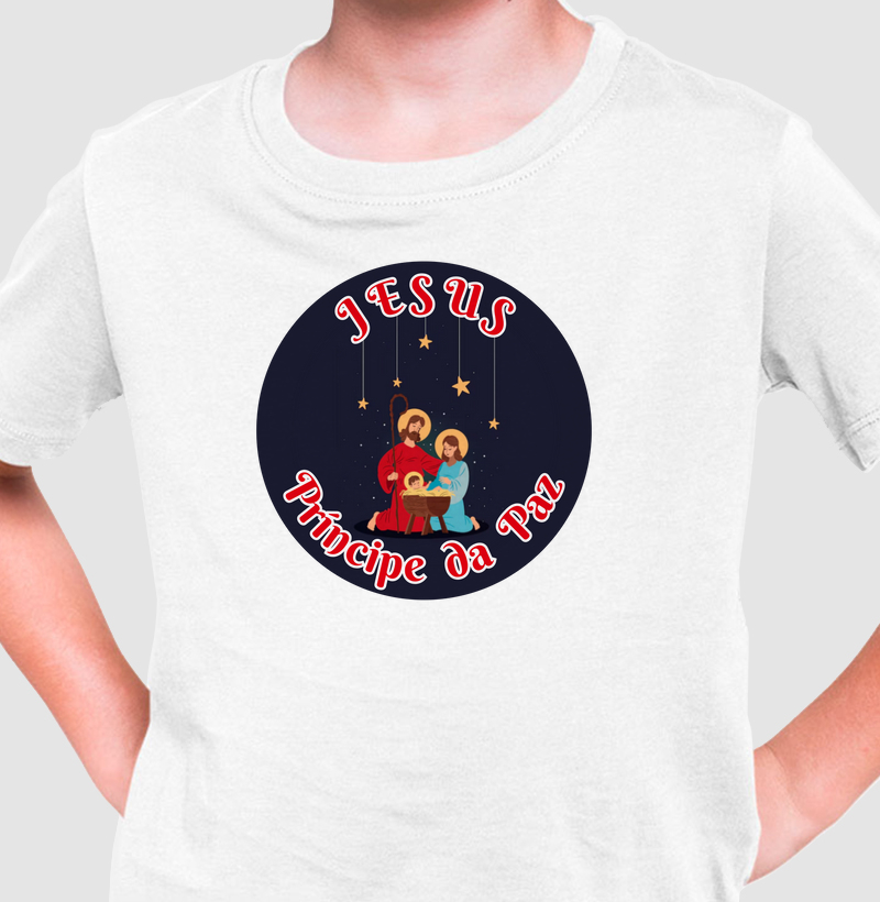 Camiseta Natal Jesus Príncipe da Paz