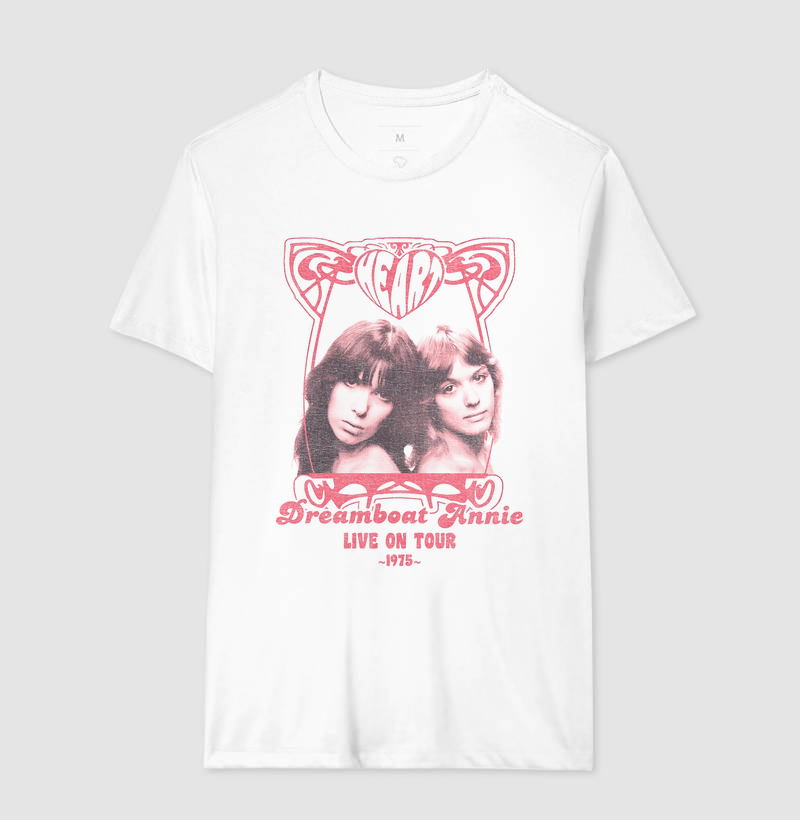 Camiseta Heart | Dreamboat Annie Tour 1975