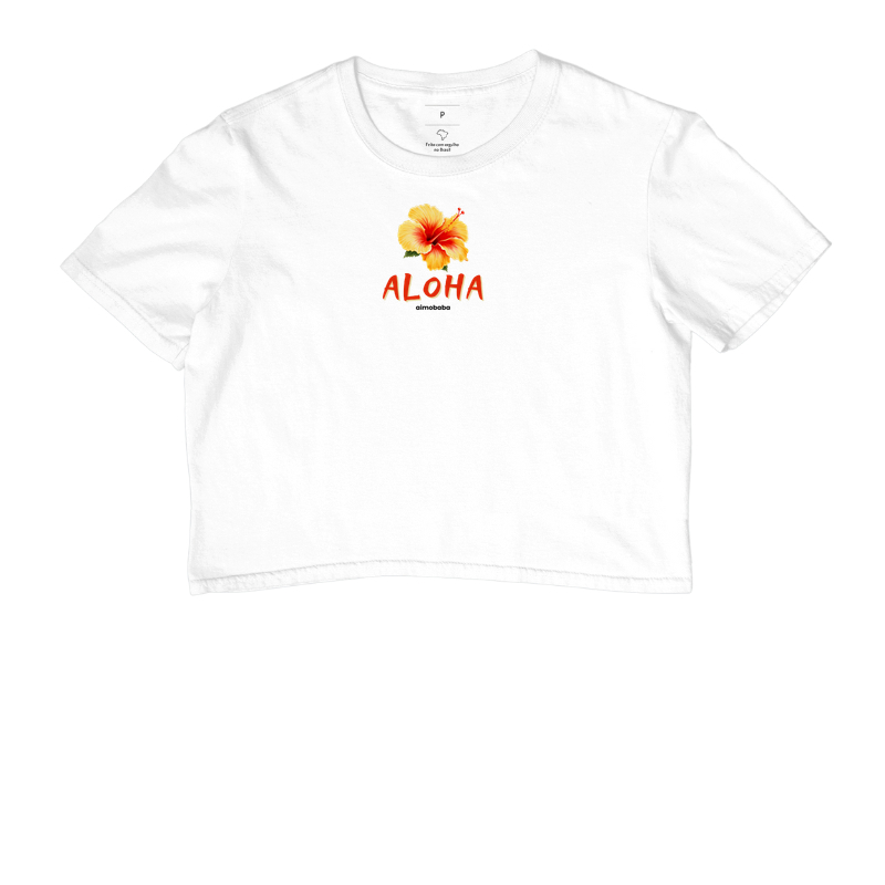 Cropped Aloha Orange Flower