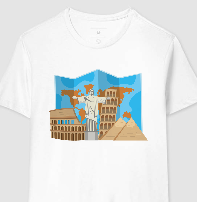 Coleção Viagem - Cristo + Coliseo + Piramide + Piza