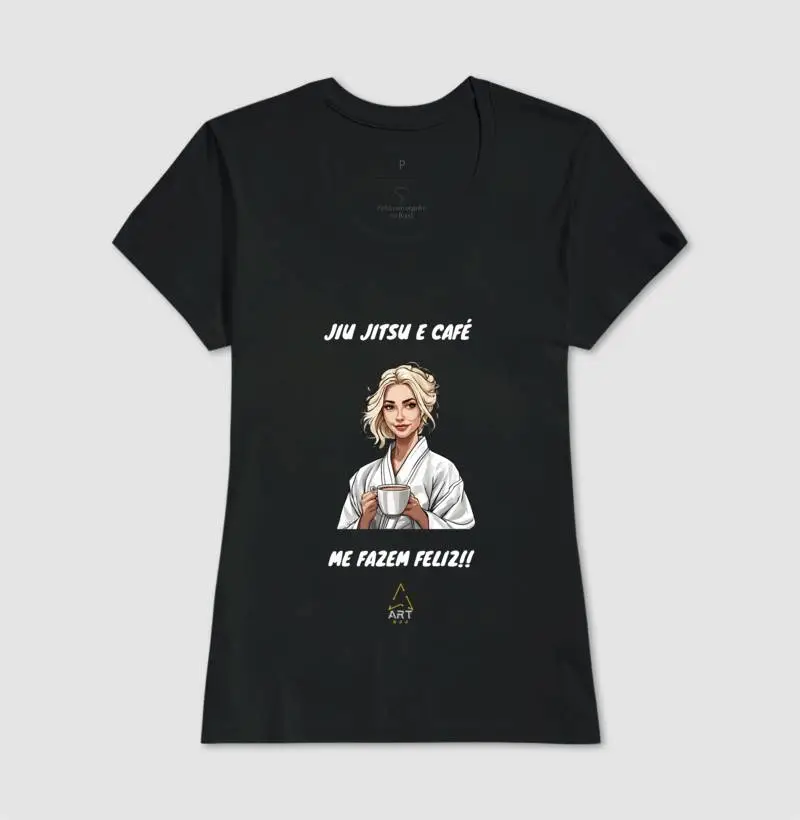 Jiu Jitsu e café feminino loira