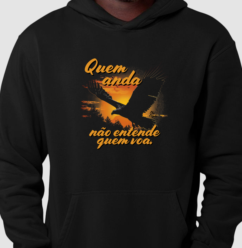 Moleton Hoddie Quem Anda...