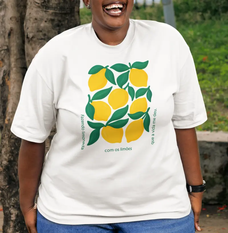 Camiseta Oversized Limonada da Vida