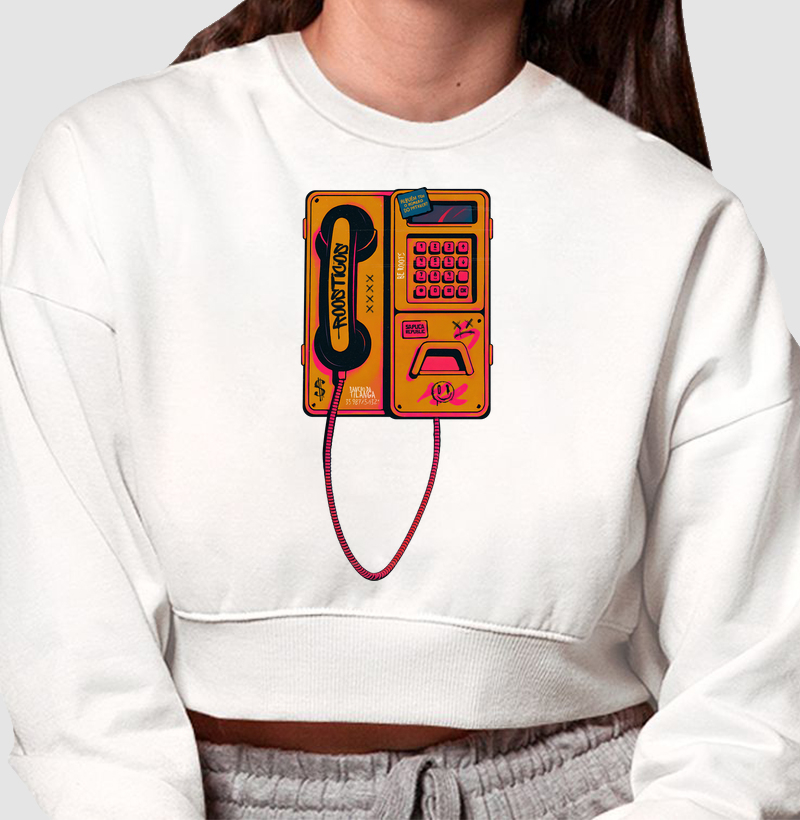 Cropped Moletom Foi engano