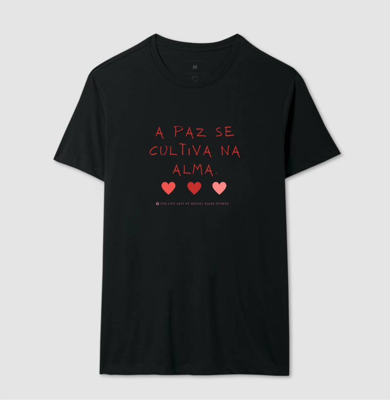 A paz se cultiva na alma corações