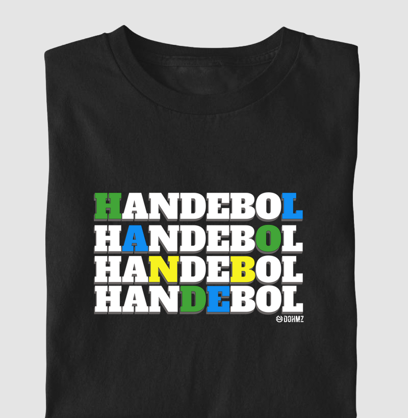Camiseta KIDS de Handebol Letras Brasil
