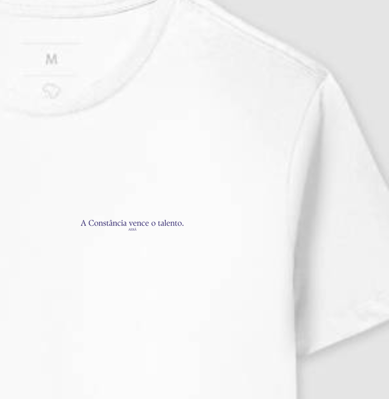 A constância vence o talento.