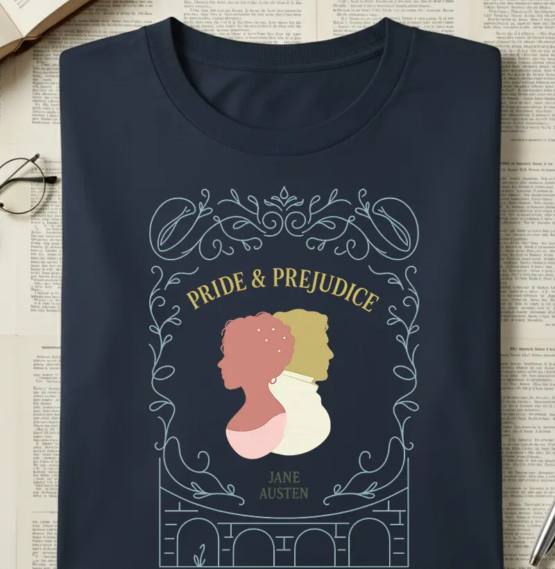 Camiseta - Orgulho e Preconceito - Jane Austen