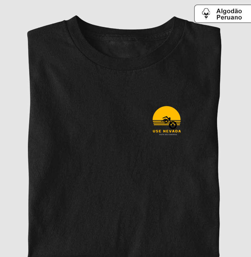Camiseta Algodão Peruano - Pôr do Sol na Estrada