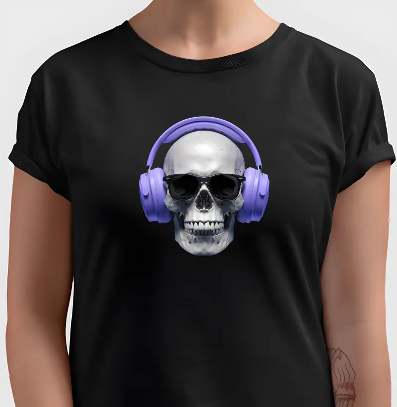 Camiseta caveira high tech