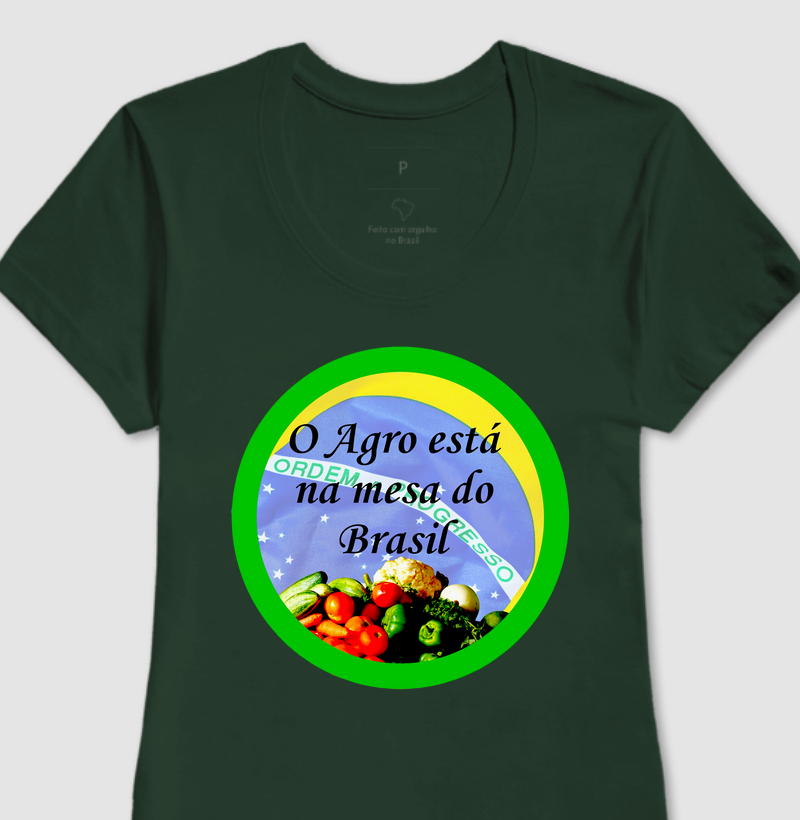 Camiseta Feminina Agro Brasil
