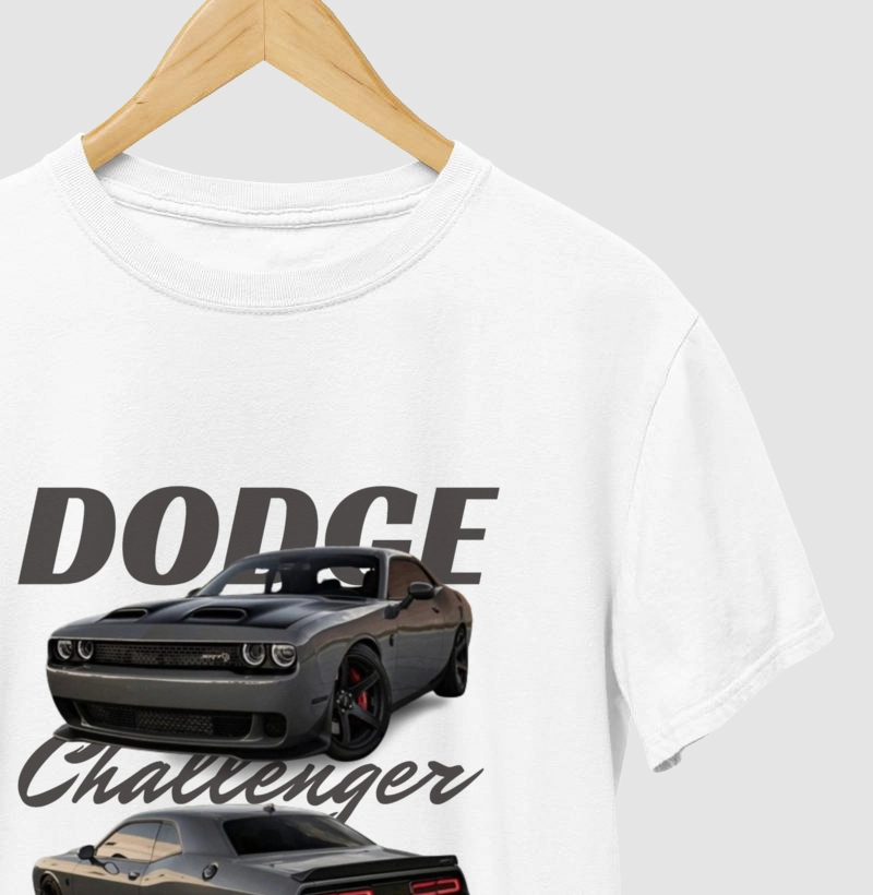 Camiseta - Dodge Challenger Branca