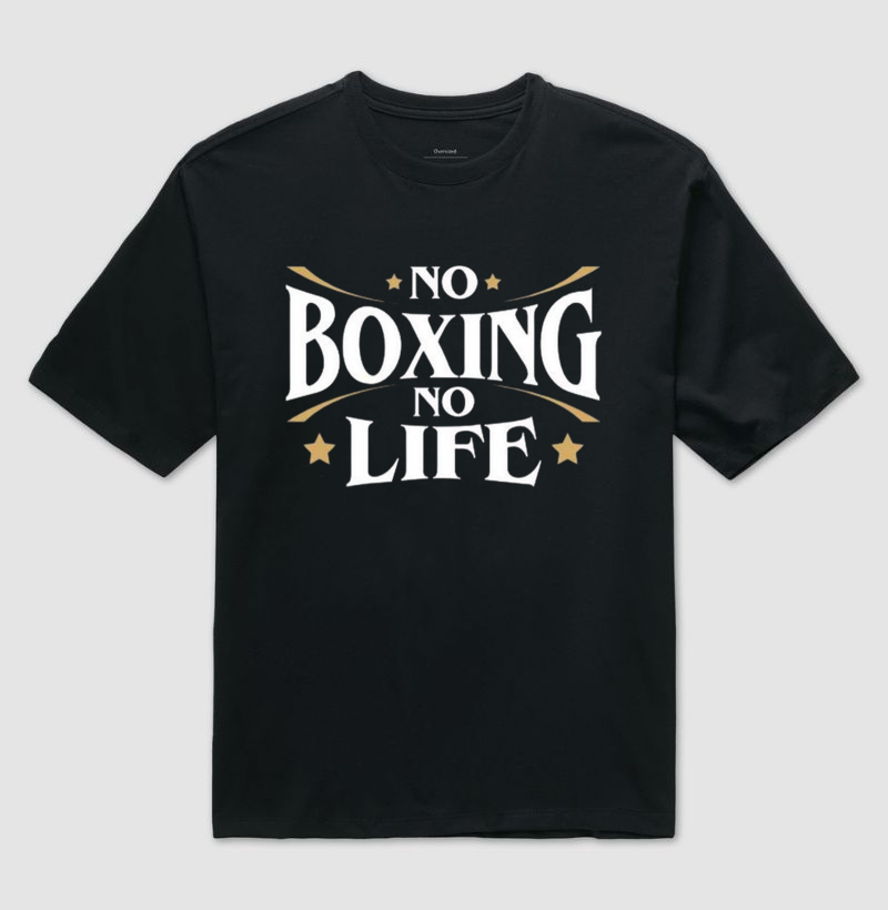 Camiseta Oversized No Boxing No Life
