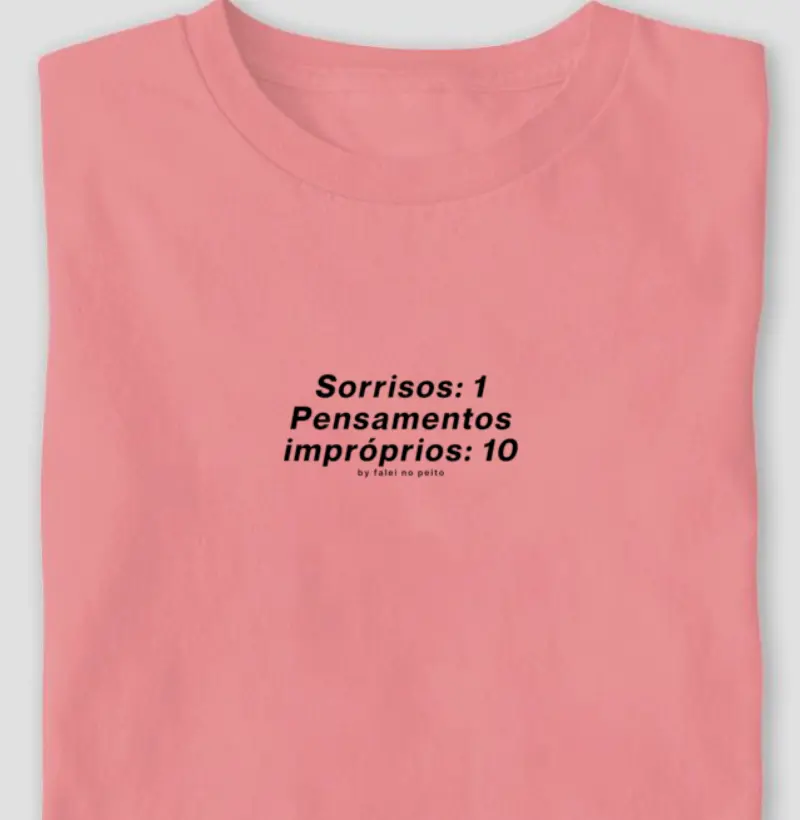 Sorrisos: 1 | Pensamentos impróprios: 10