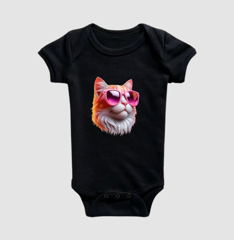 Gato Cool com Óculos