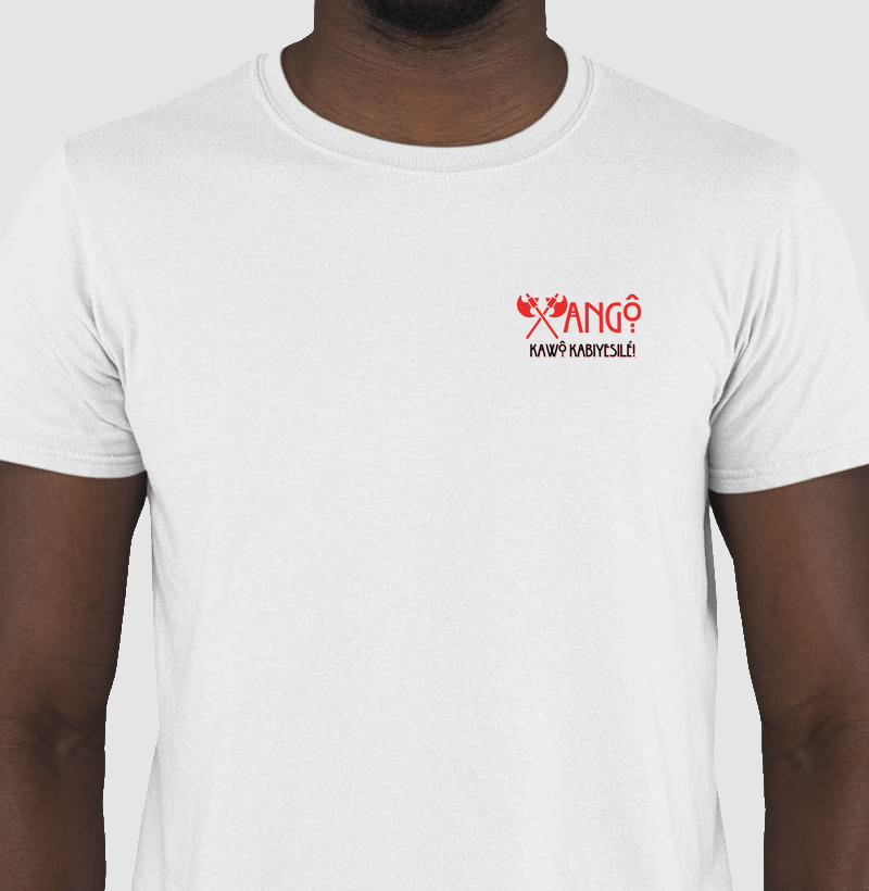 Camiseta Bls Xangô Kawô Kabiyesilé Sombreada Branca