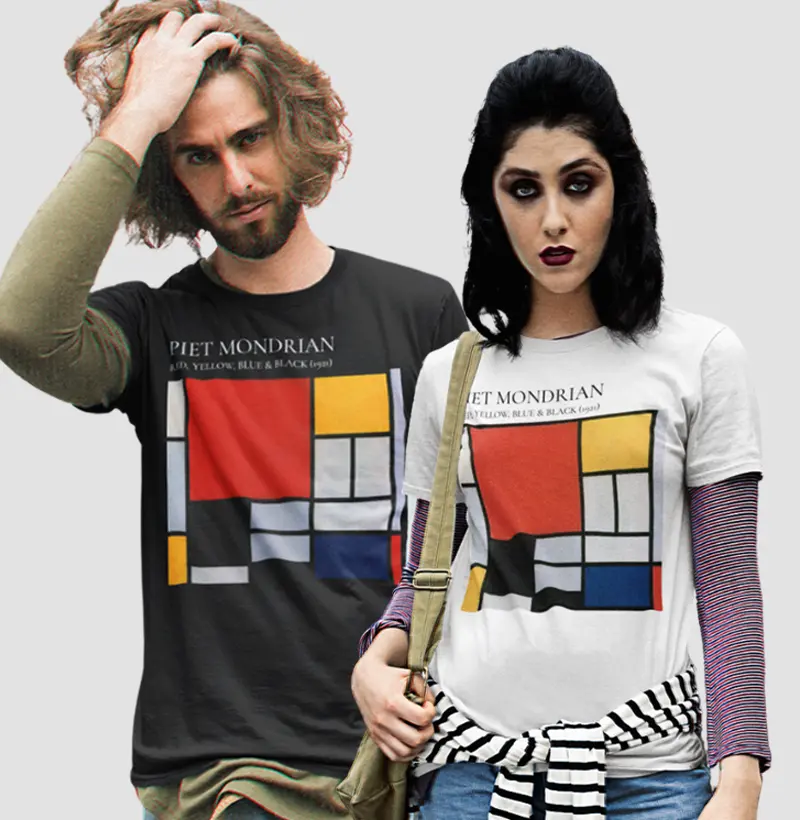 Mondrian -  Red, Yellow, Blue & Black (1921)