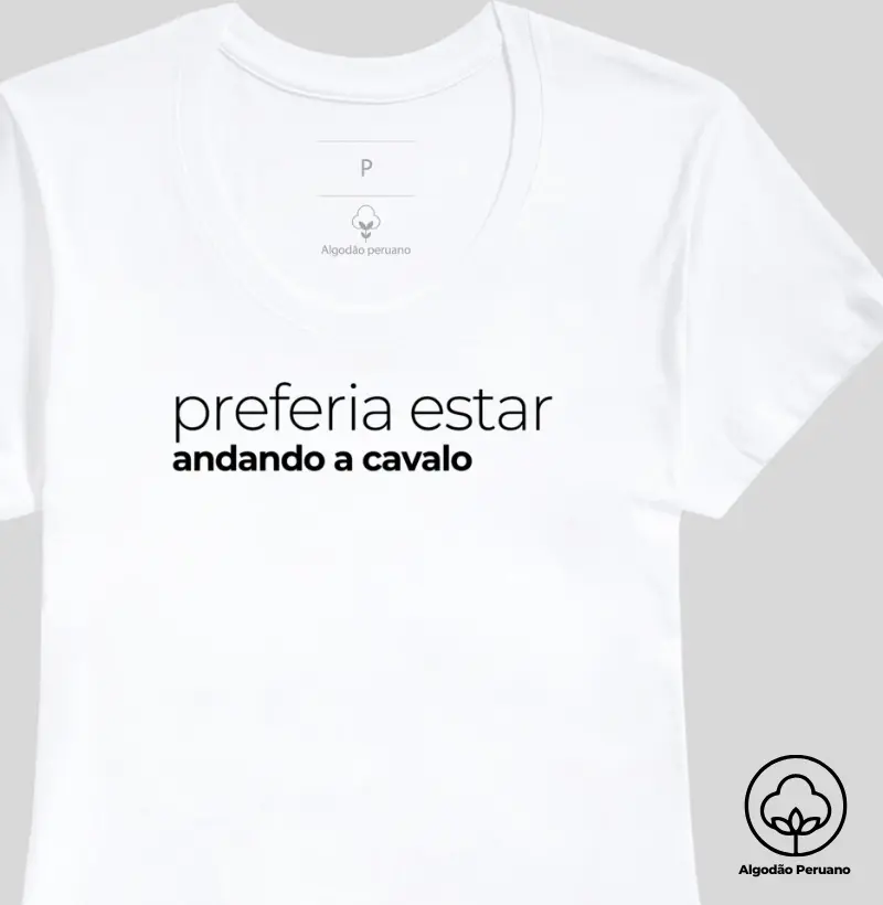 Andando a Cavalo - Algodão Peruano