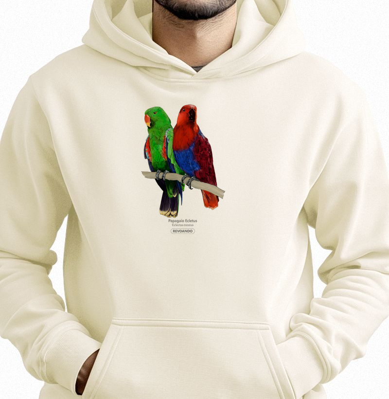 Love Friends - Papagaio Ecletus - Moletom Hoodie