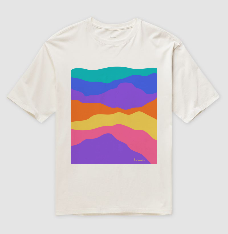 Oversized Unissex Mar de Montanhas