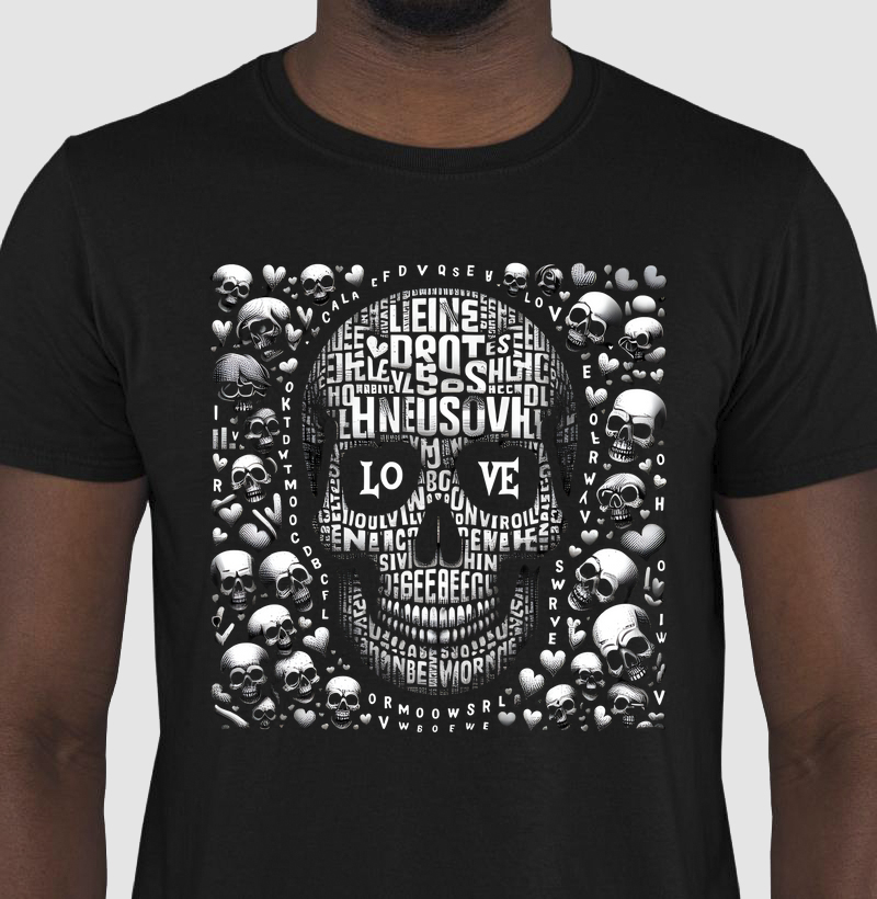 Camiseta Love Skull