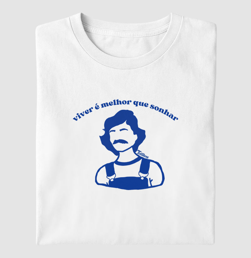 Camiseta "viver é melhor"