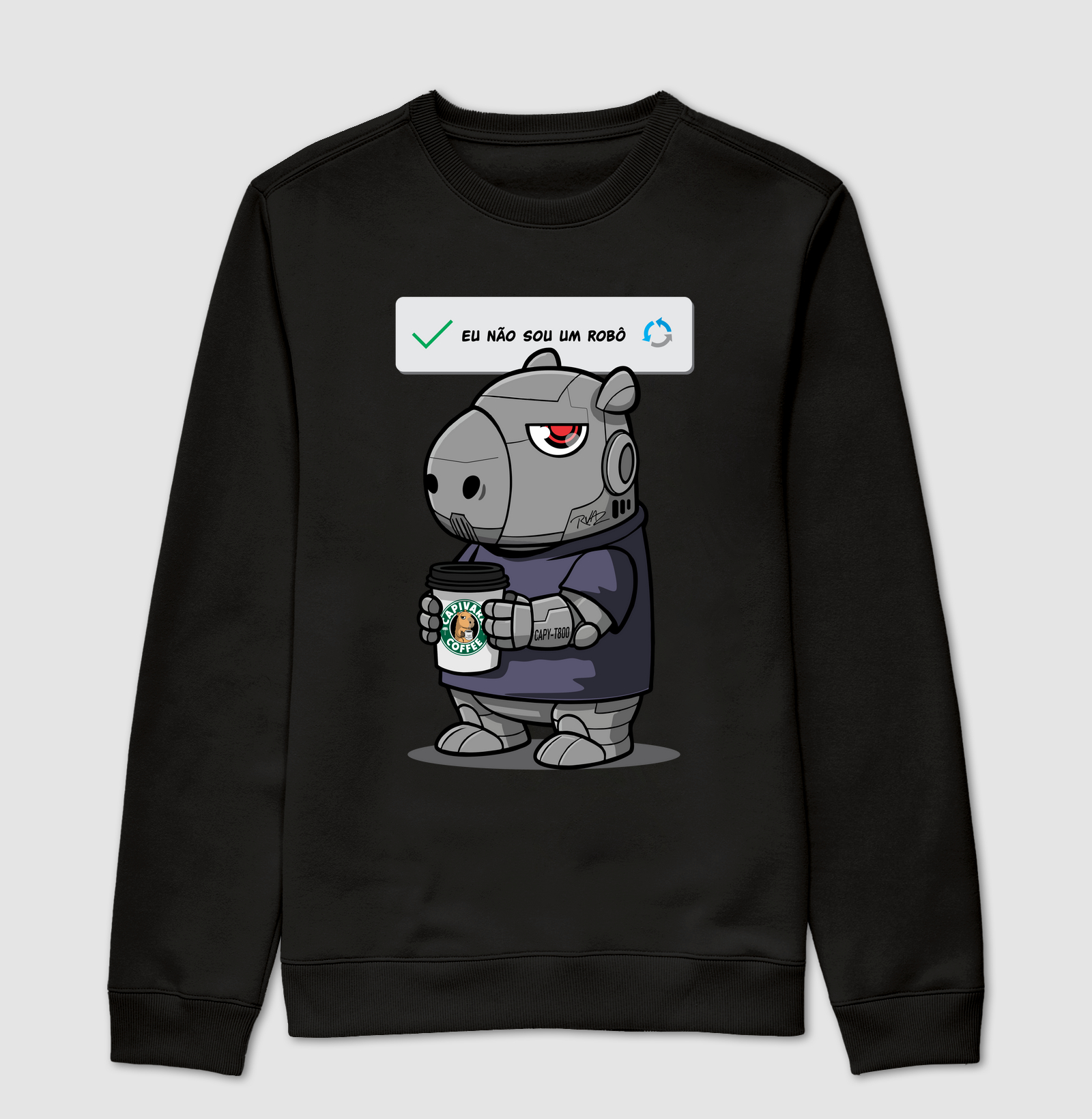 Camiseta Capivara Robô