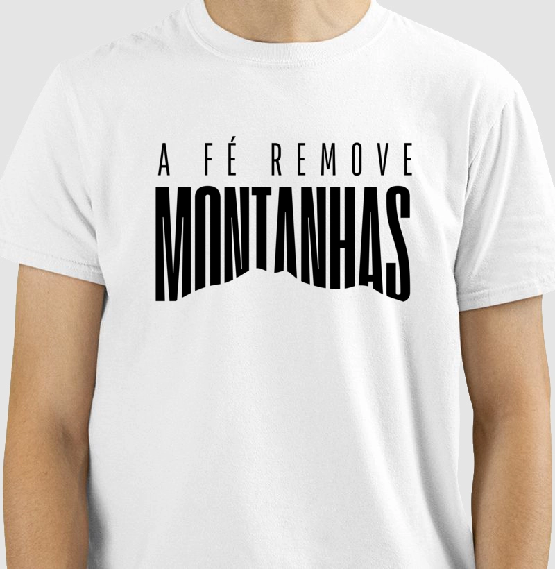 Camiseta Gospel Warau - A Fé Remove Montanhas