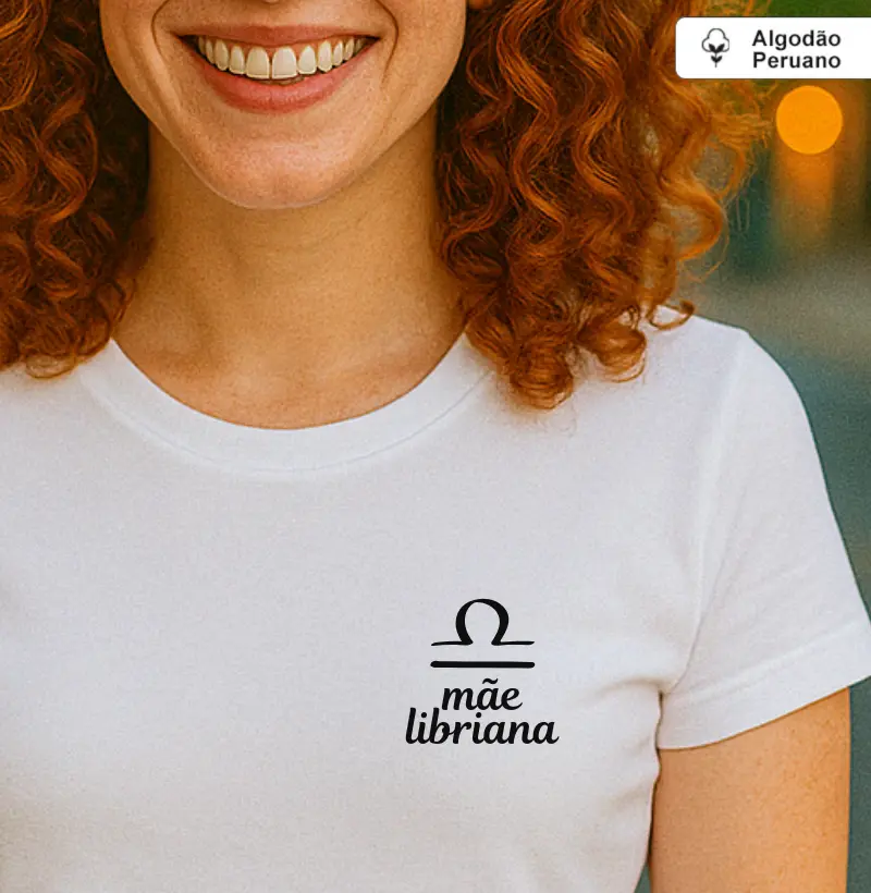 Mãe libriana (signos) (minimalista) (algodão peruano)