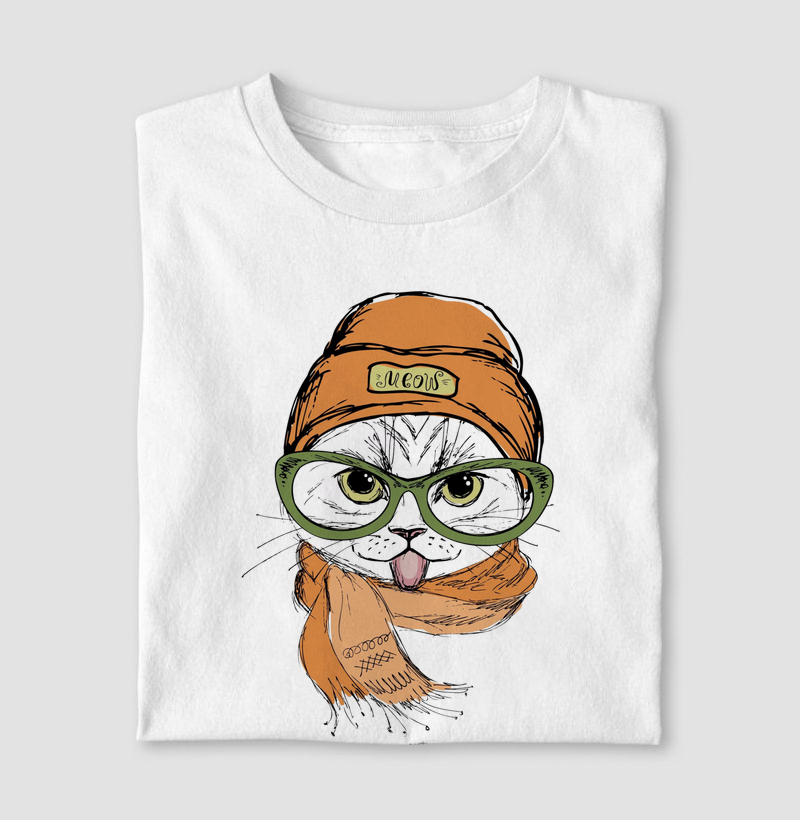 Camiseta Cachecol Cat 