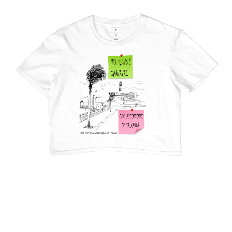 Camiseta Cropped SIGNO DE CARNAVAL