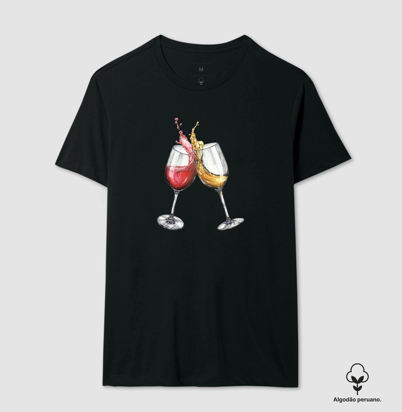Camiseta Branco ou Tinto