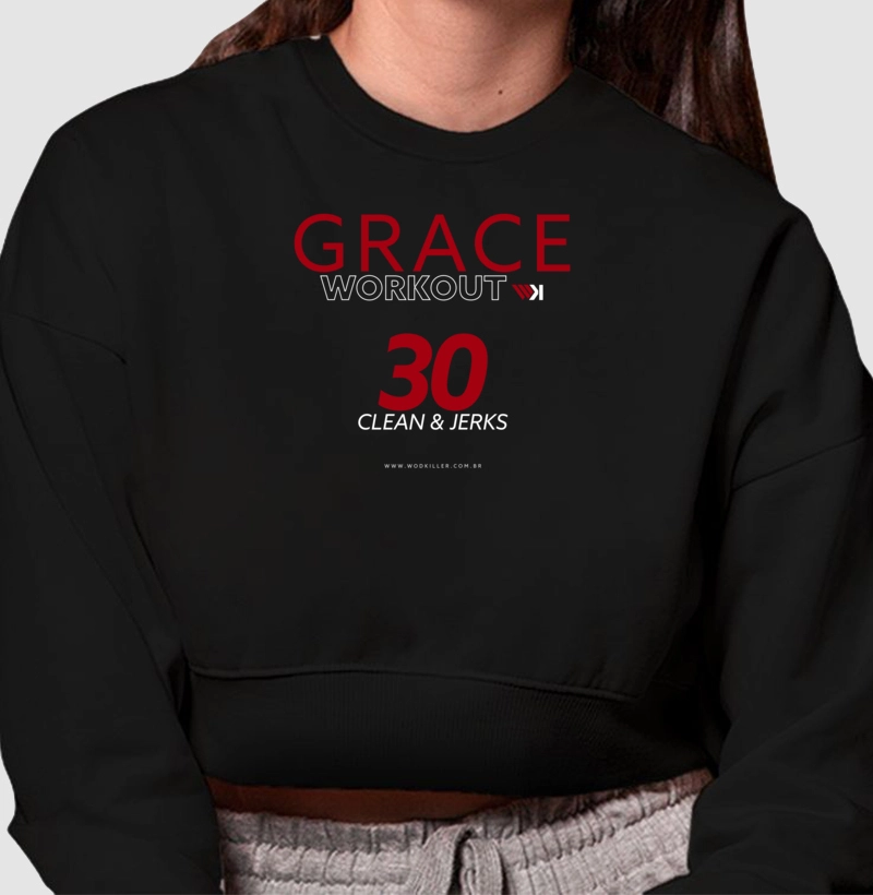 Moletom Cropped Workout Grace