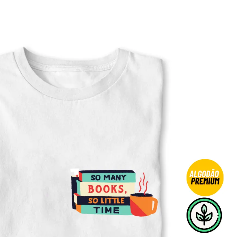 Muitos livros, pouco tempo - Algodão Peruano