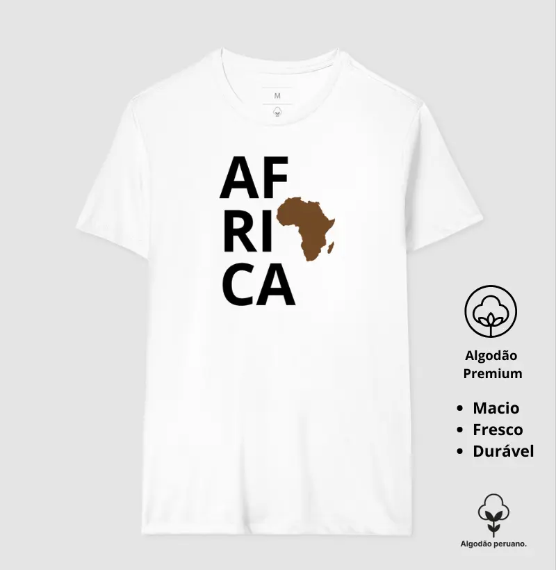 Camiseta Animalis Africa 100% Algodão Peruano