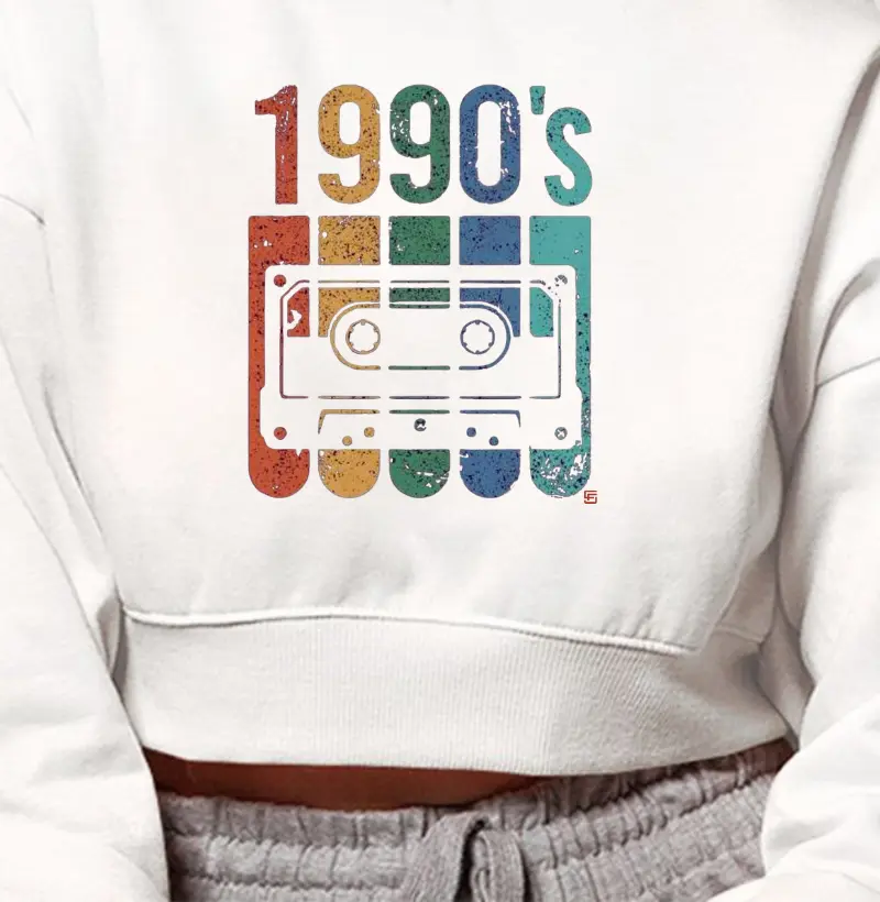 Cropped Moletom 1990