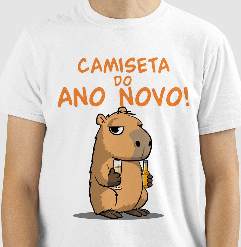 Camiseta Capivara Ano Novo