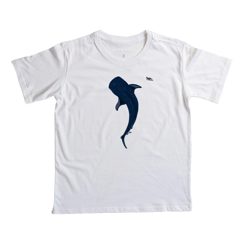 Camiseta Infantil Tubarão Baleia