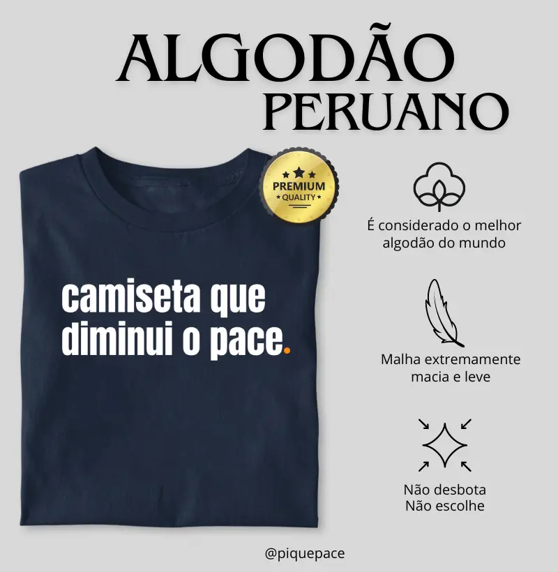 Camiseta que diminui o pace