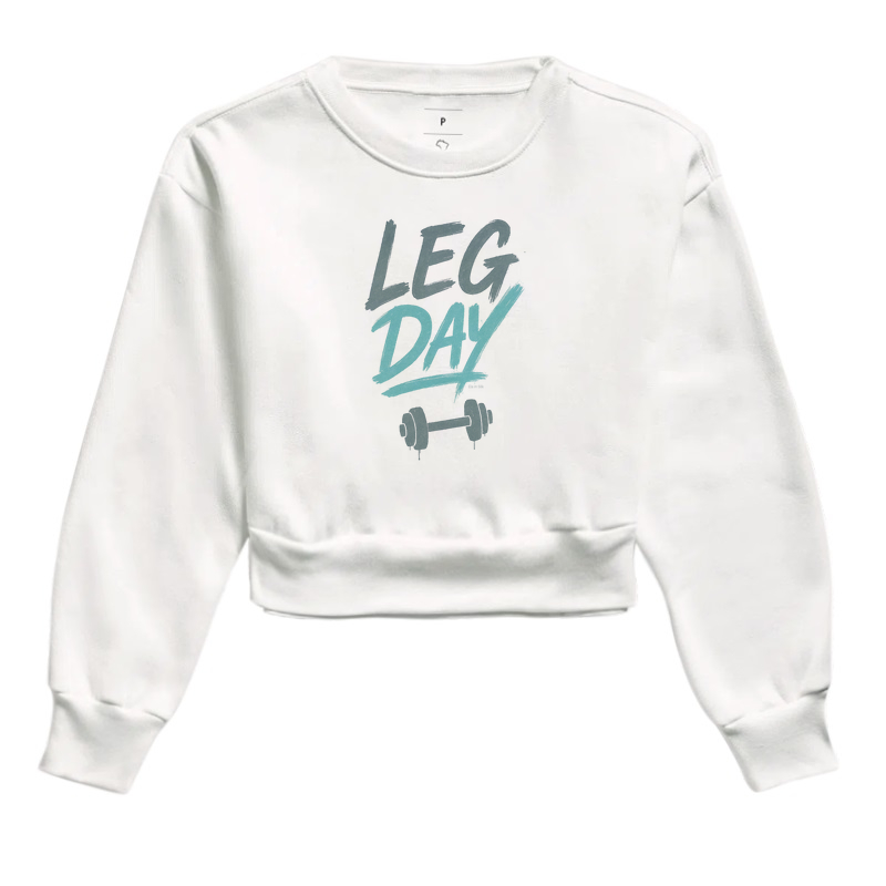 Leg Day - versão pincelada cinza