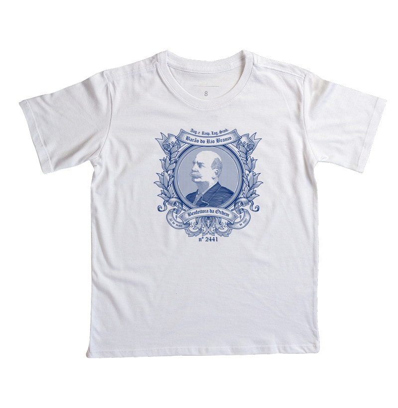 Camiseta exclusiva ARLS Barão do Rio Branco Nº 2441 - Benfeitora da Ordem
