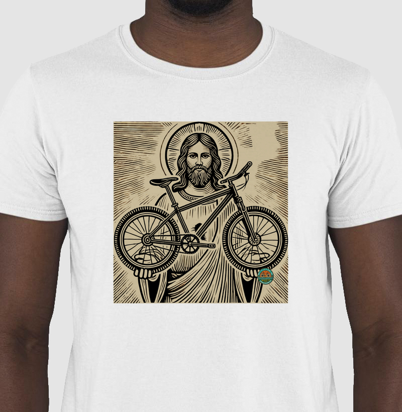 JESUS e a BICICLETA xilogravura