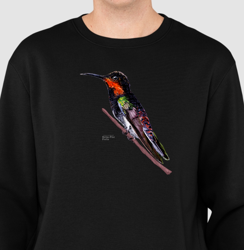 Aves do Brasil - Beija-Flor Preto - Moletom