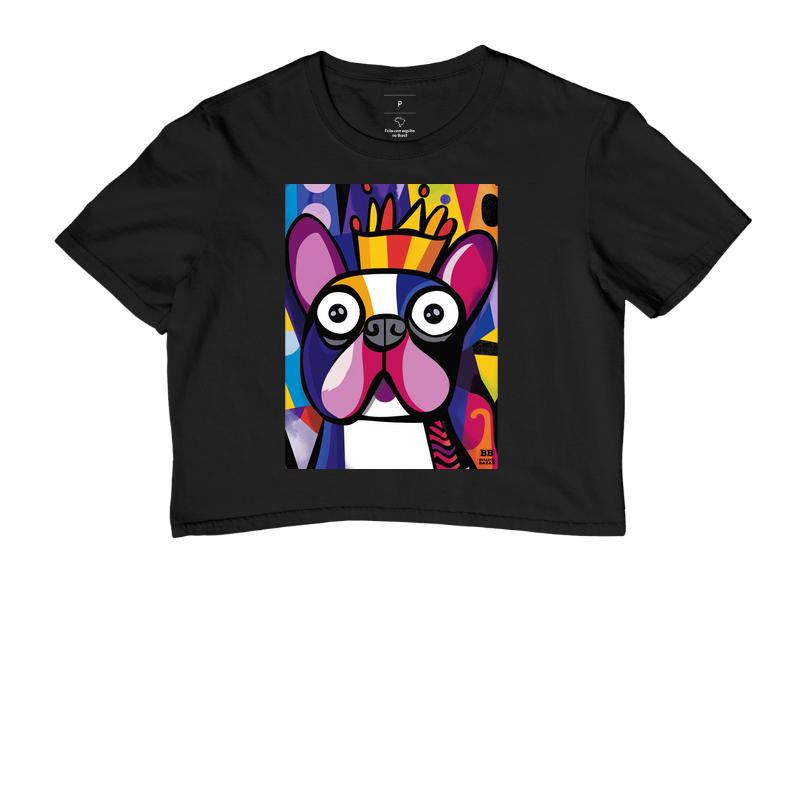 Cropped Bulldog Frances "Realeza"