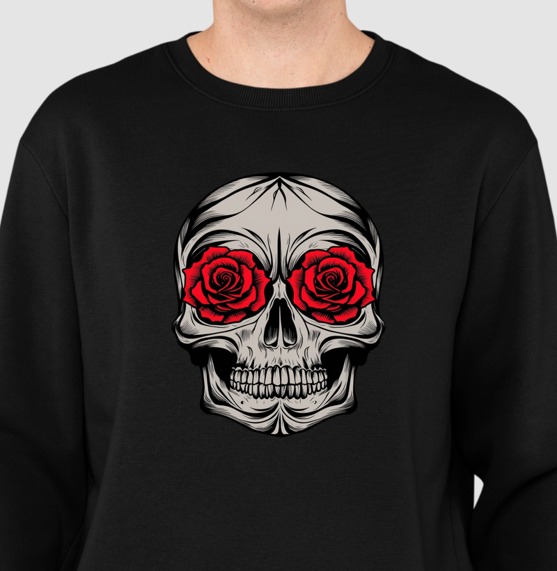 Moletom Suéter Slim Skull