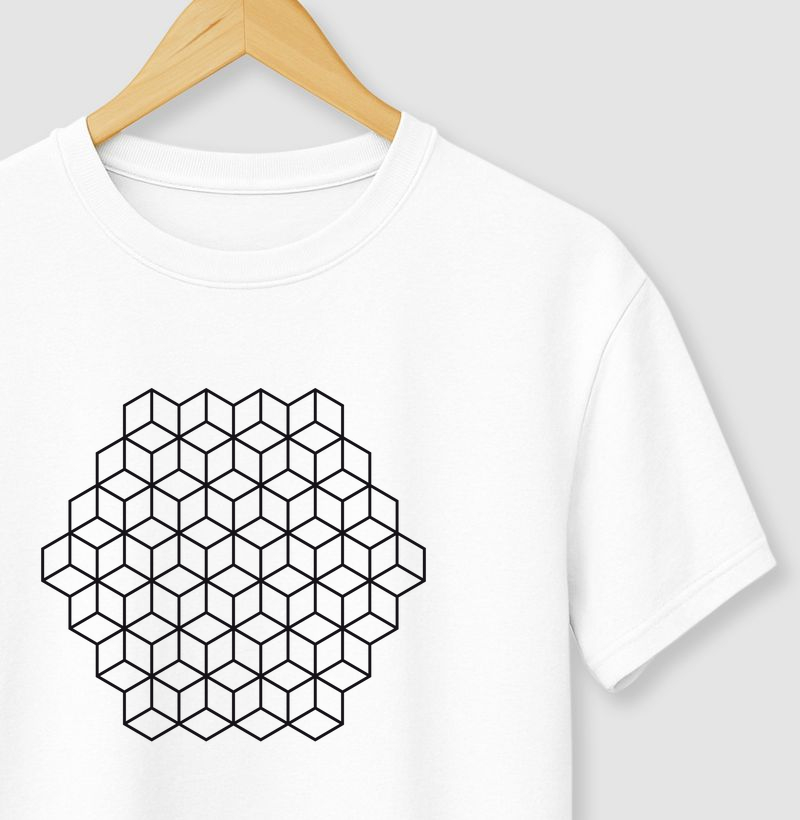 Camiseta Reserva Ink _ Padrão Hexagonal