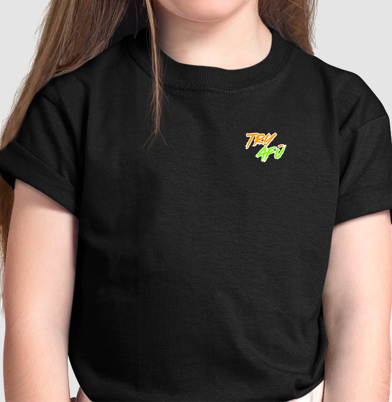 🔥🚀 Camiseta Infantil Try Afú – Estilo e atitude desde pequeno!🔥 🚀