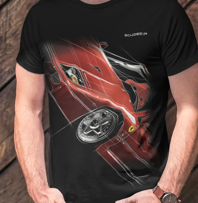 CAMISETA F40 SKETCH ART SCUDERIIA