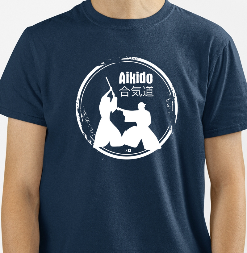 AIKIDO CIRCLE BLACK AND WHITE