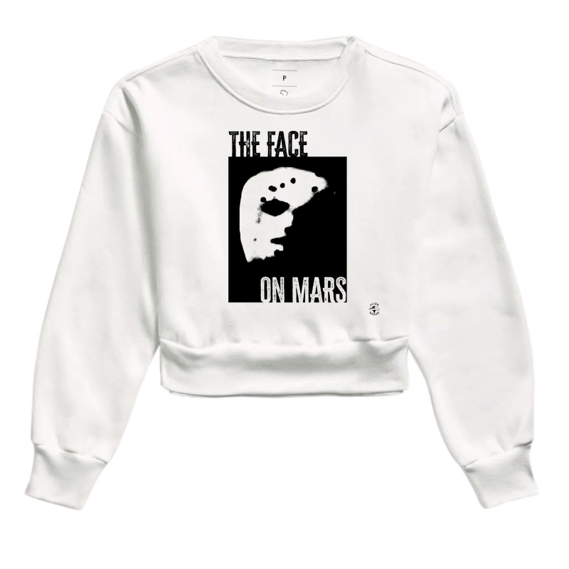 Cropped Moletom "The Face on Mars"
